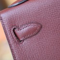 MINIKELLY BORDEAUX EPSOM GOLD HARDWARE