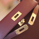 MINIKELLY BORDEAUX EPSOM GOLD HARDWARE