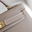 MINIKELLY ETOUPE EPSOM GOLD HARDWARE