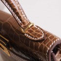 MINIKELLY FICELLE SHINY ALLIGATOR GOLD HARDWARE
